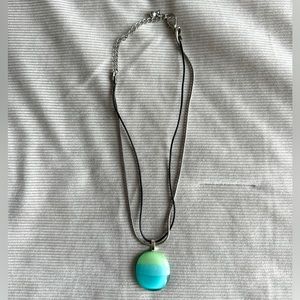 Blue & Green Stone Necklace
